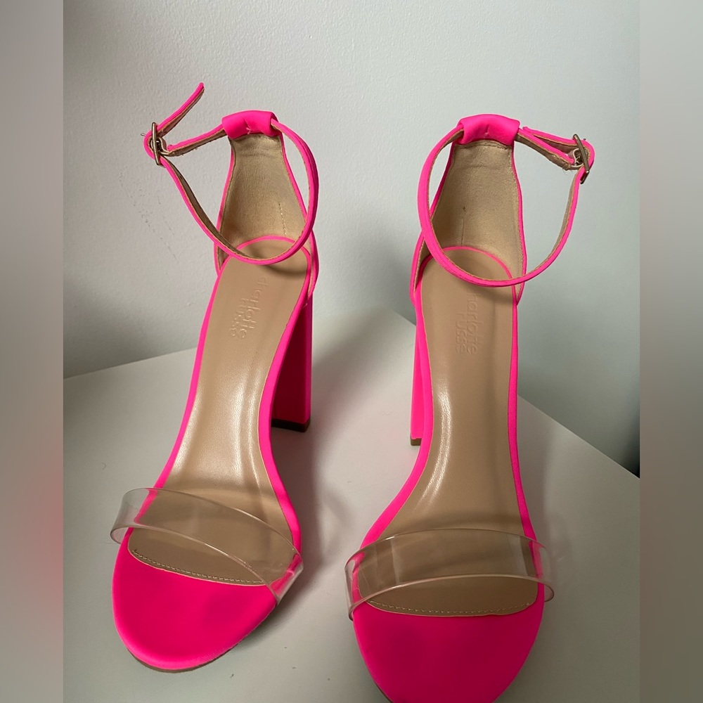 Hot pink Charlotte Russe heels, size 9